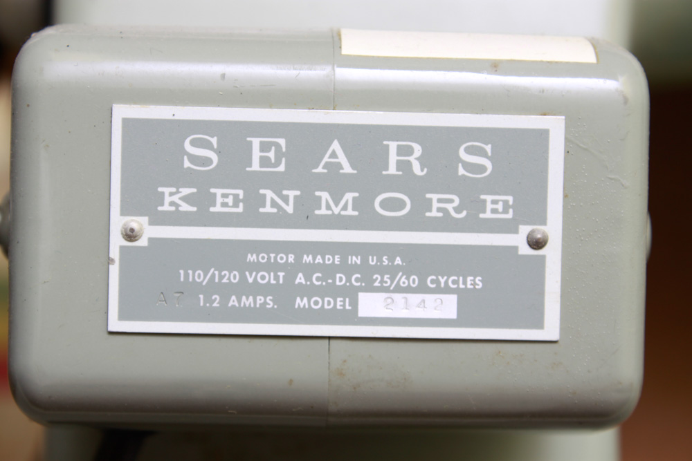 Vintage Sewing Table with Sears Kenmore Sewing Machine