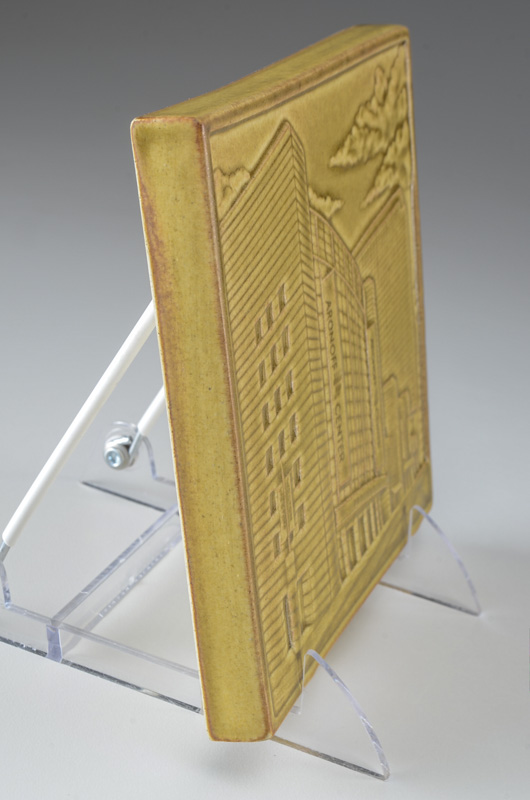 Rookwood Pottery Commemorative Tile of Aronoff Center - WVXU