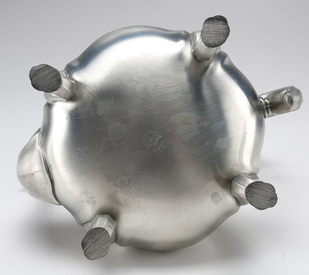 Silver Plated Tray and Pewter Tea Set