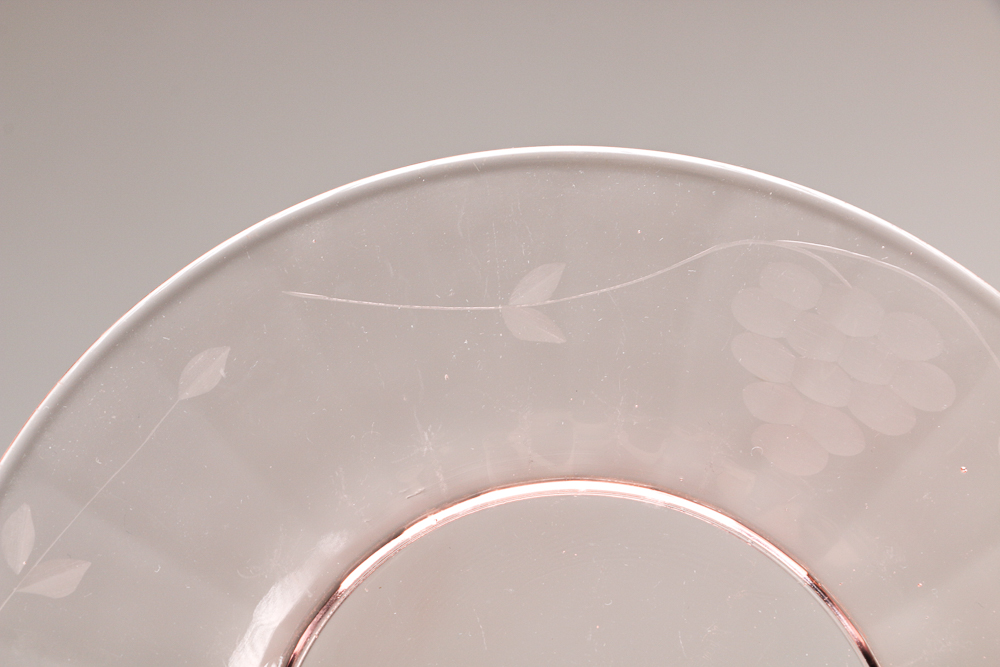 Circa 1950 Pink Depression Glass Grouping
