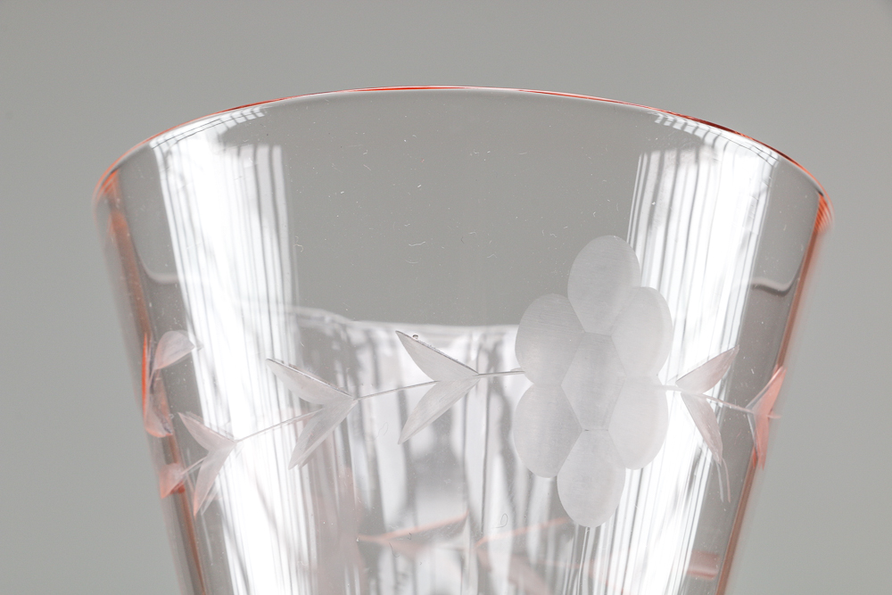 Circa 1950 Pink Depression Glass Grouping