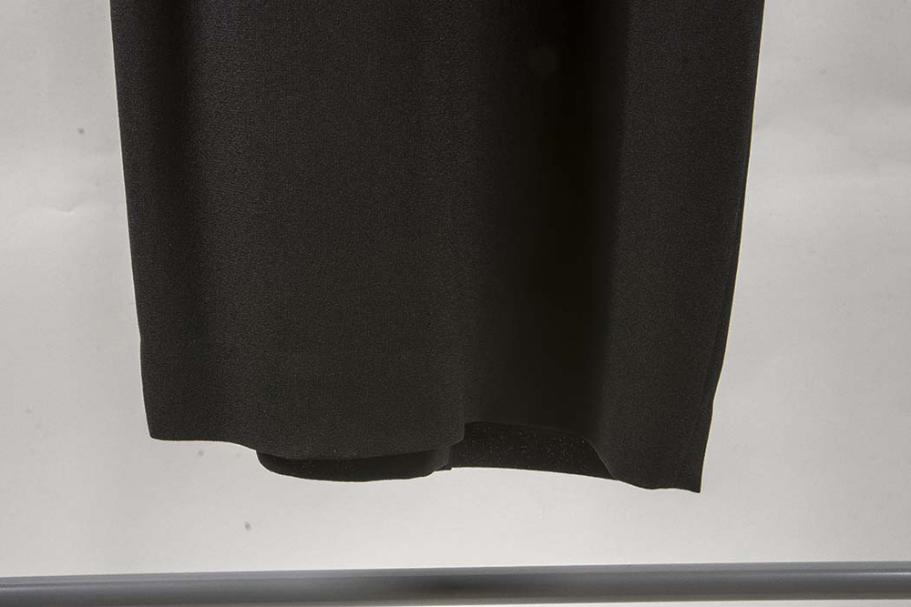 Christian Dior Black Crepe Dress with Bow Shoulder Size 12