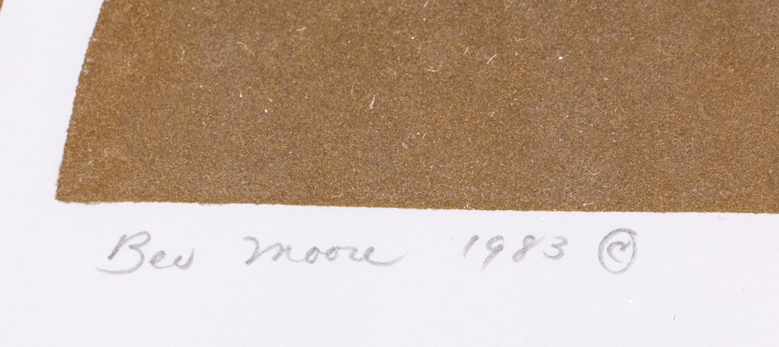 Bev Moore Framed Serigraph "Plant Forms" 1983