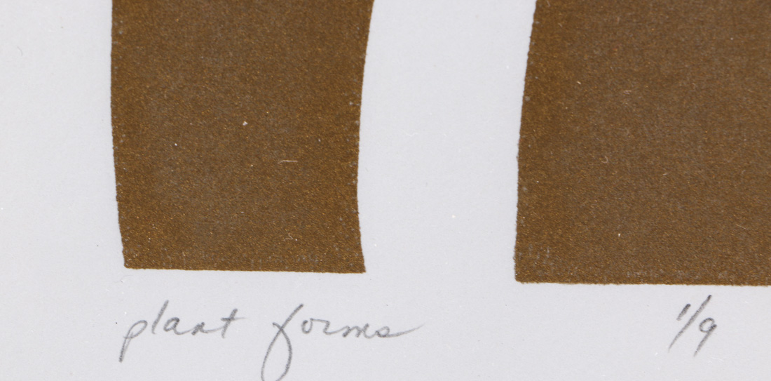 Bev Moore Framed Serigraph "Plant Forms" 1983