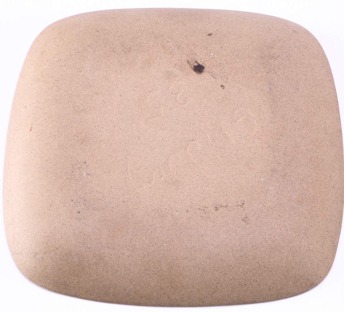 Georges Briard Midas by Hyalyn Porcelain Ash Receiver, and a Buffalo Plate