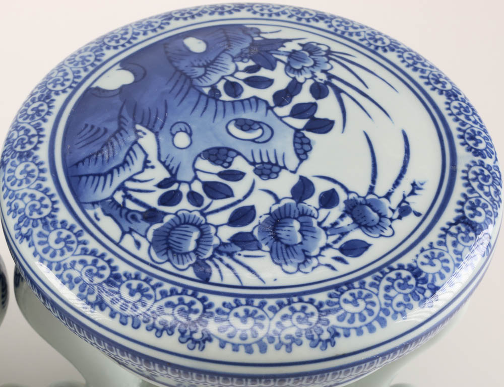 Collection of Chinese Porcelain Pots and Stands