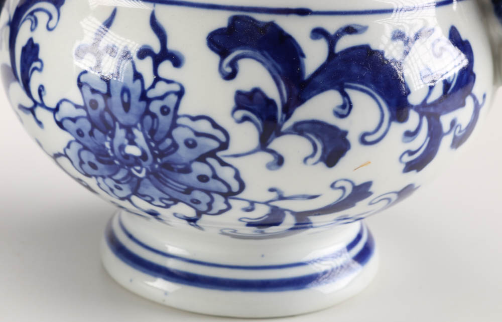 Collection of Chinese Porcelain Pots and Stands