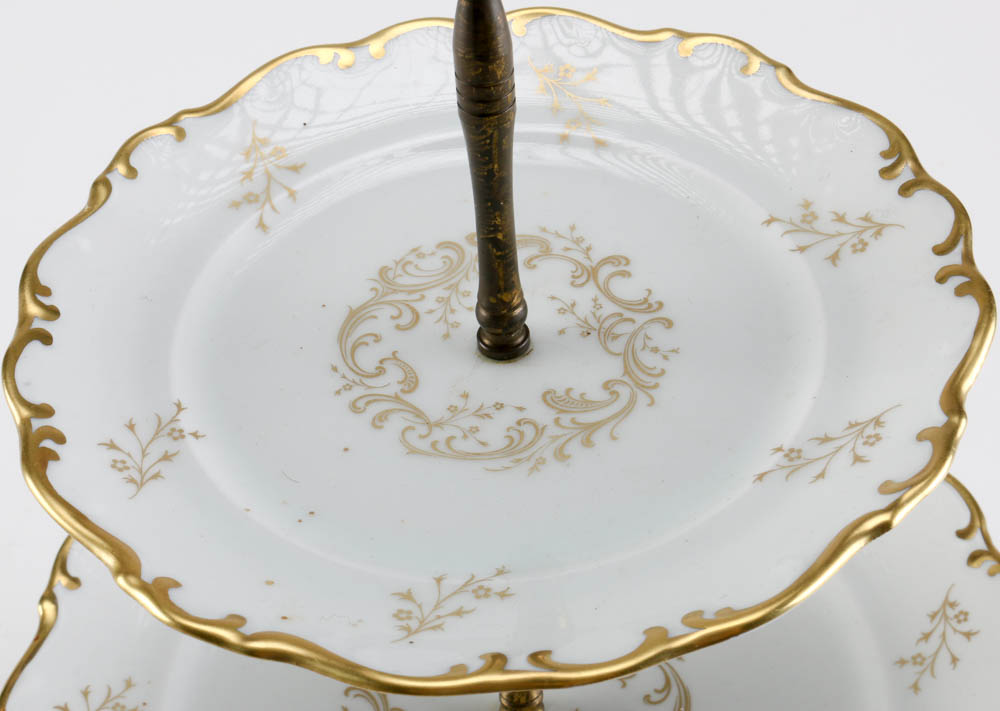 Three Tiered Serving Stand and Dish