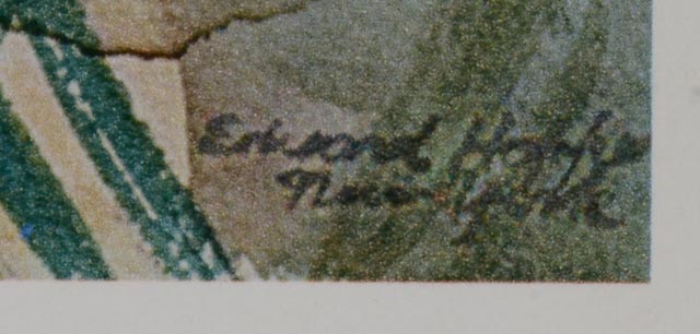 Four Unframed Edward Hopper Watercolor Reproduction Prints