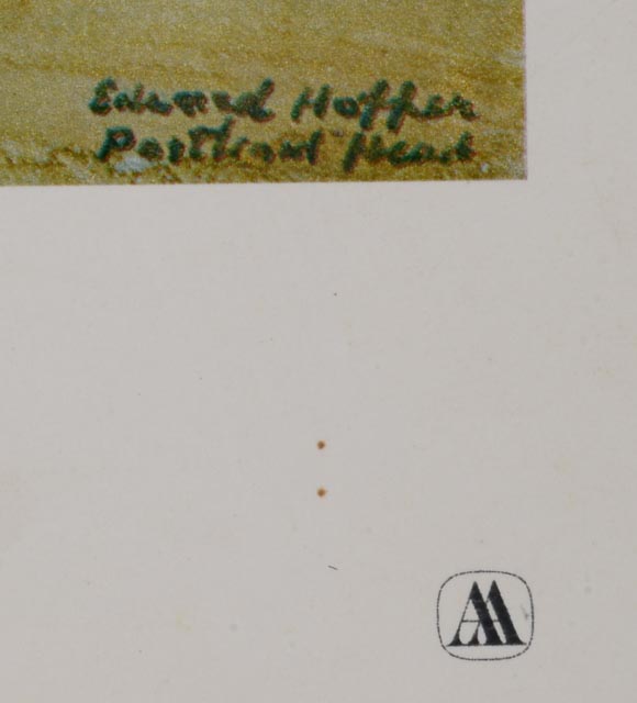 Four Unframed Edward Hopper Watercolor Reproduction Prints