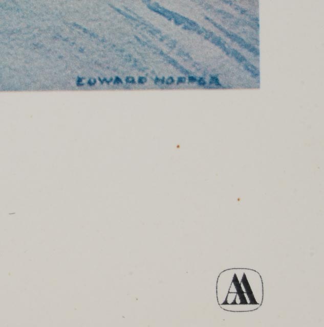 Four Unframed Edward Hopper Watercolor Reproduction Prints