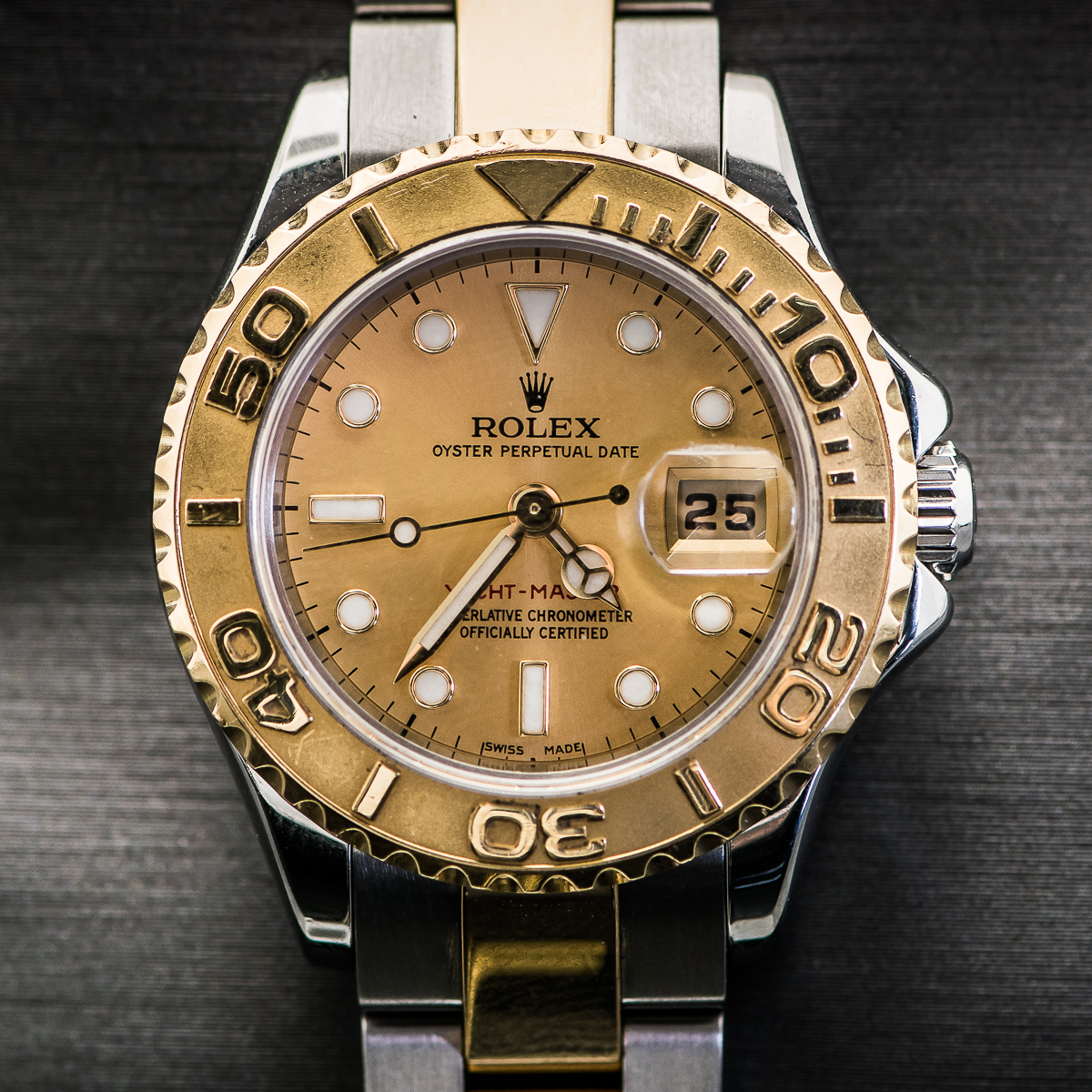 Women's Rolex Yacht-Master 18k Yellow Gold and Stainless Steel Watch