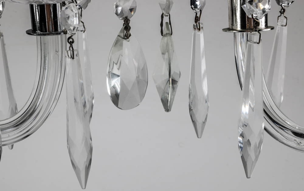 Pair of Crystal Candelabras