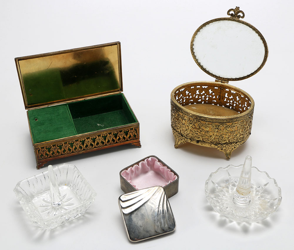 Collection of Jewelry Boxes and Holders
