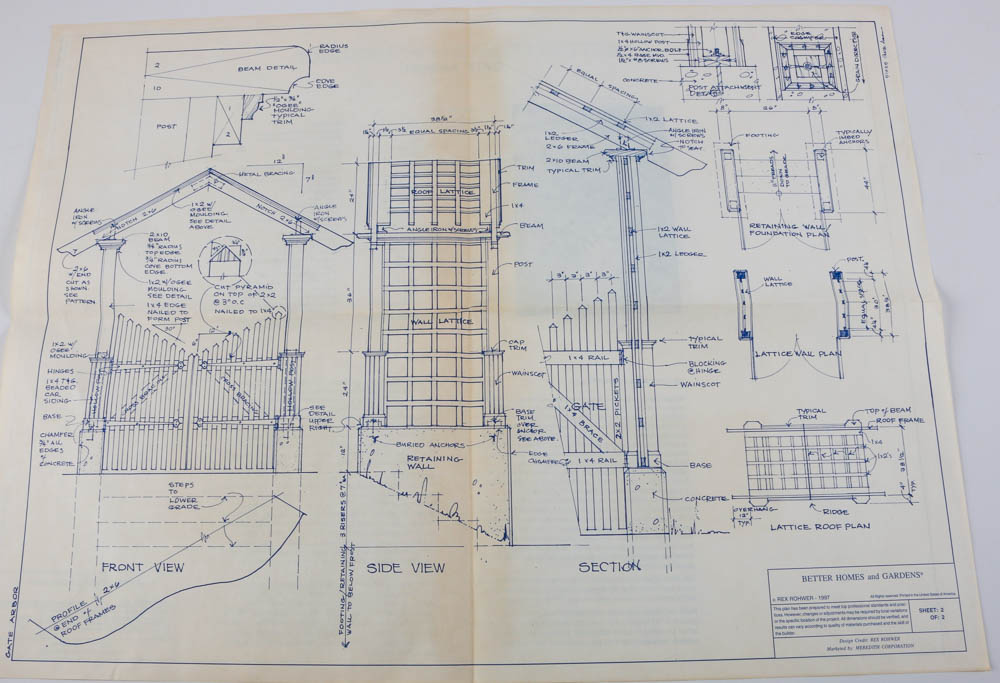 Assortment of Small Building Plans and Art