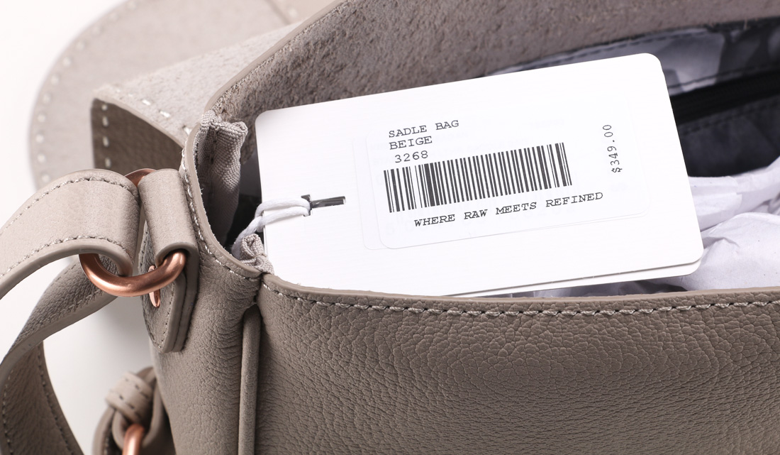 Ted Baker Beige Leather Saddle Bag