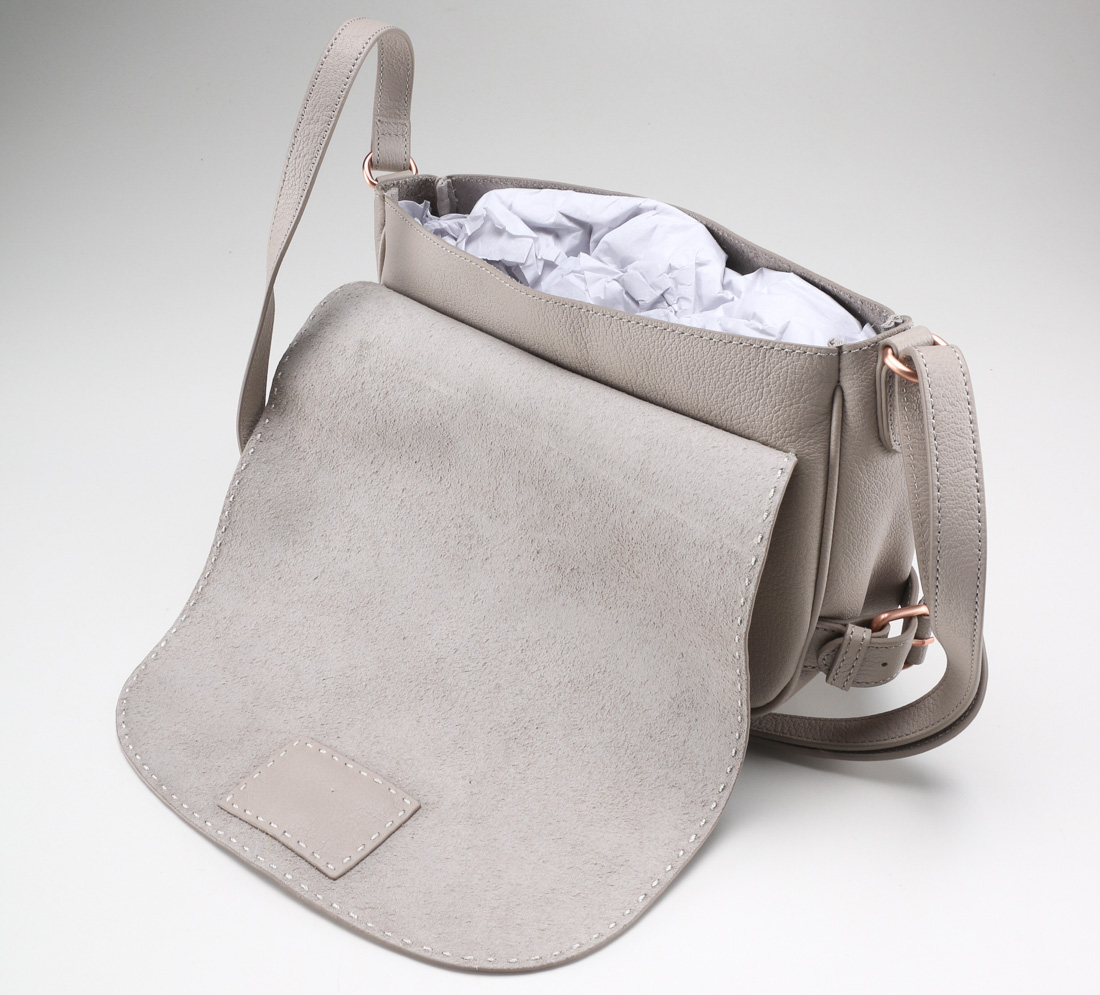Ted Baker Beige Leather Saddle Bag