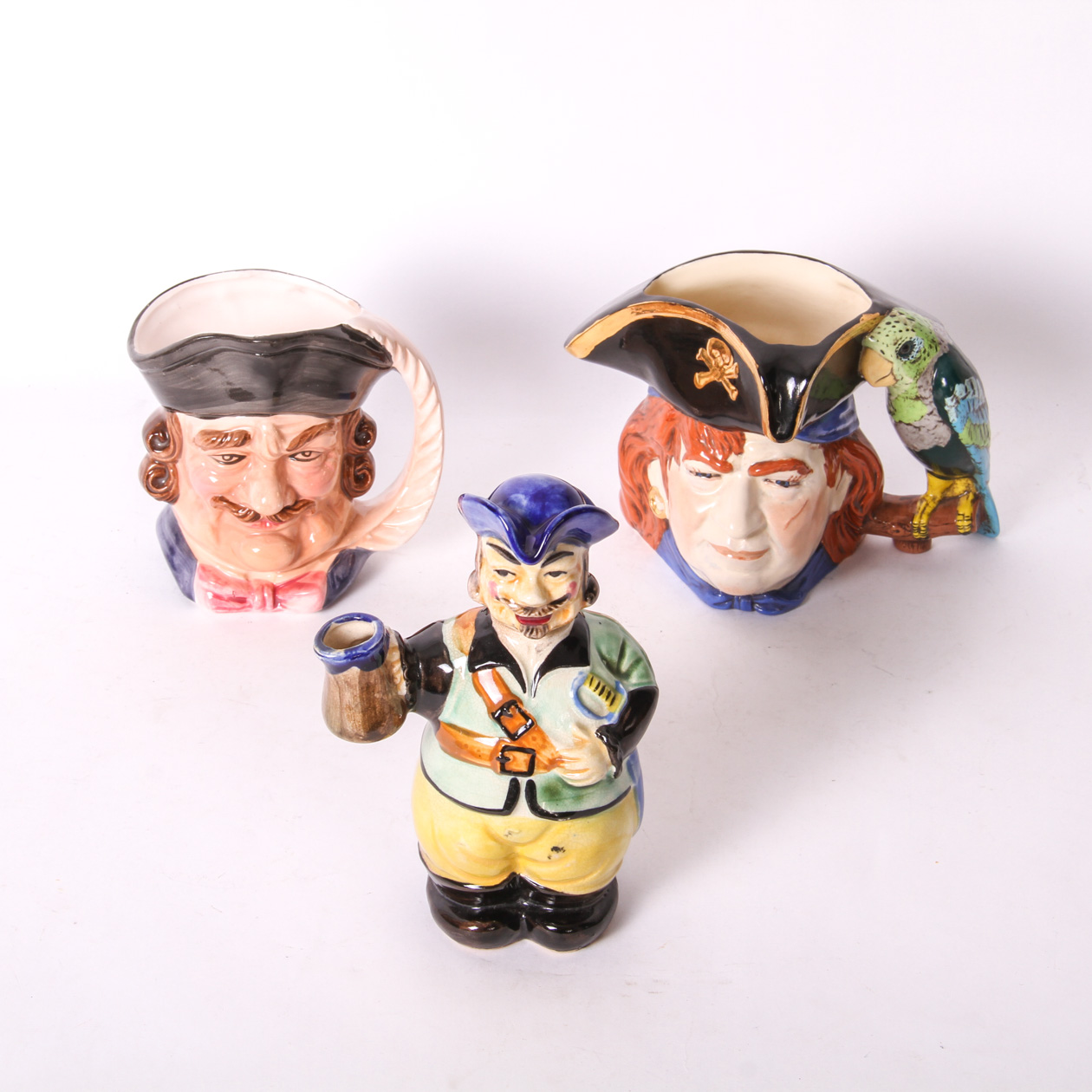 Pirate Figurine and Toby Jugs