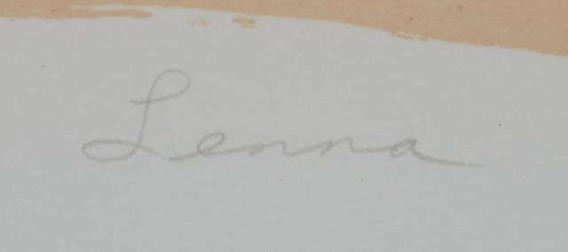 Jack Sullivan Signed Limited Edition Serigraph "Lenna" - WVXU