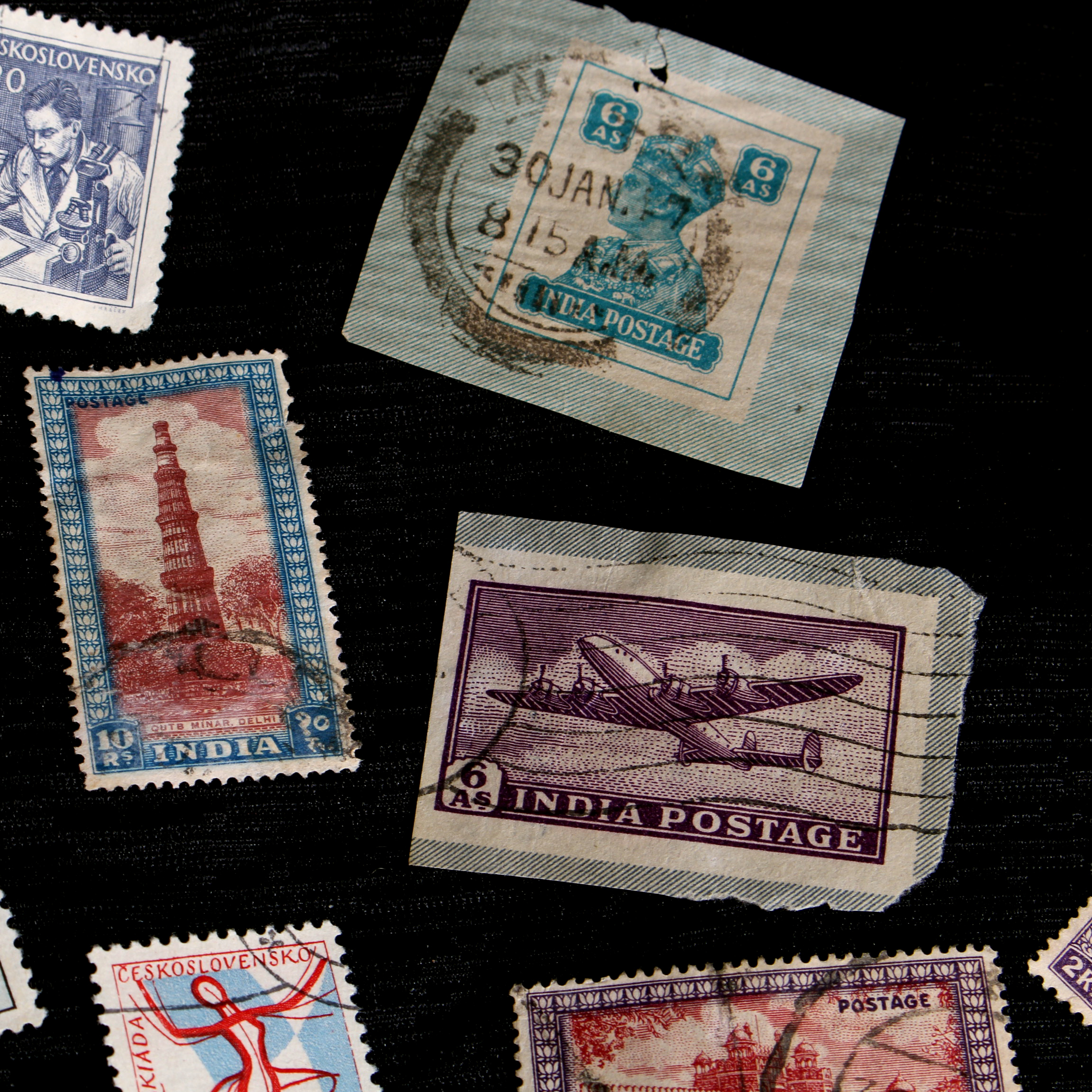Vintage Foreign Stamps
