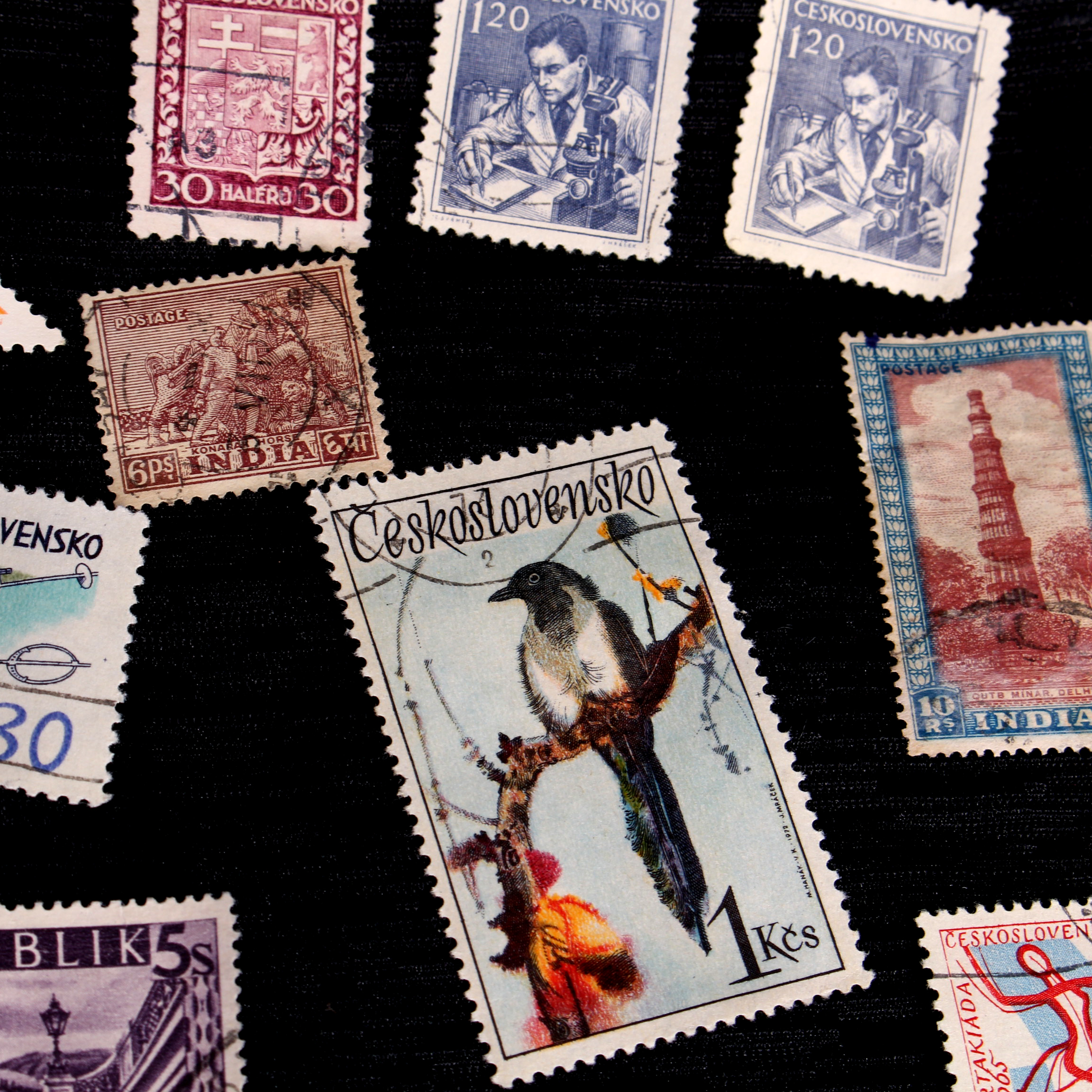 Vintage Foreign Stamps