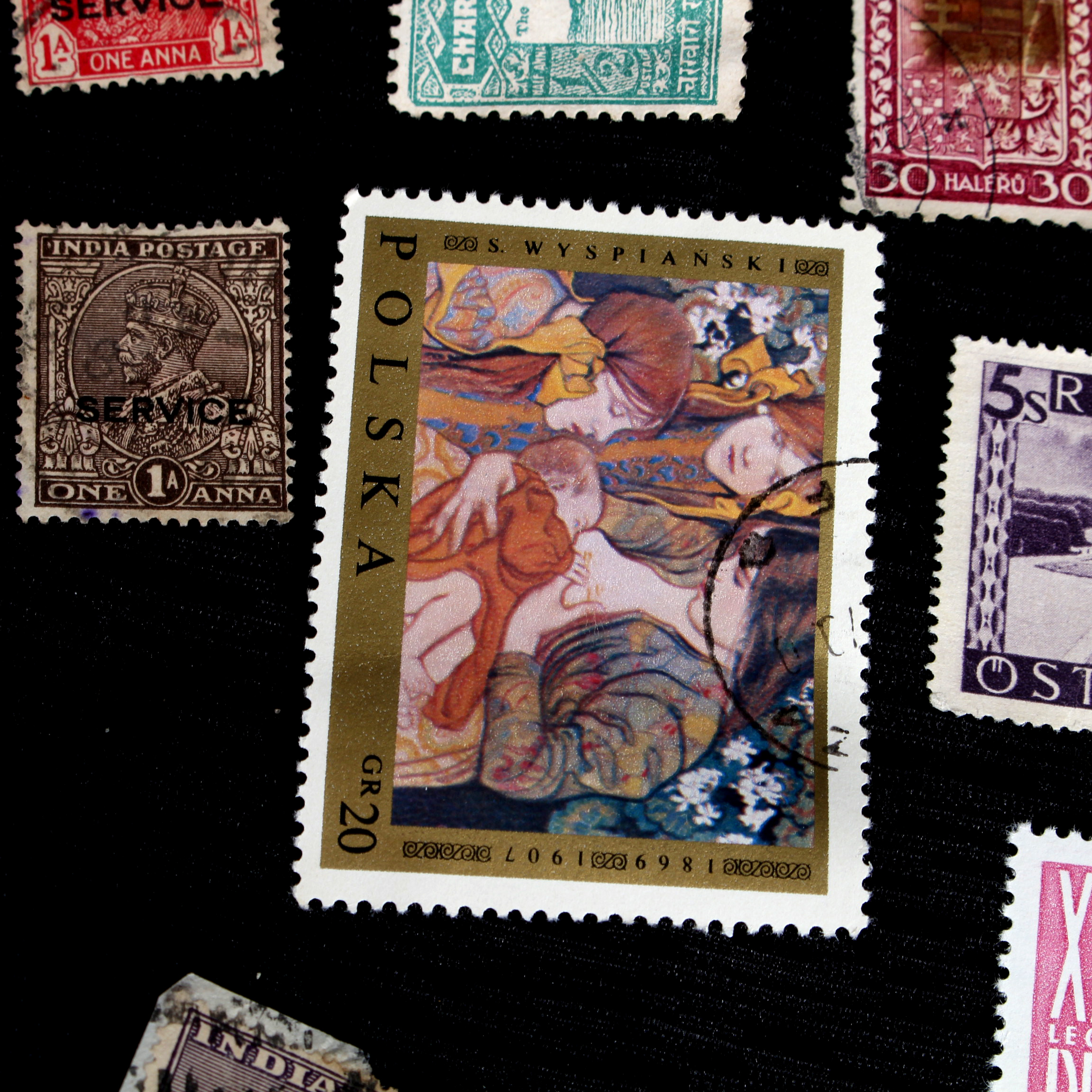 Vintage Foreign Stamps