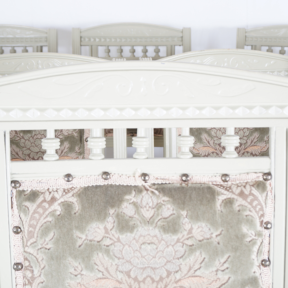 Set of Twelve Painted Eastlake Dining Chairs