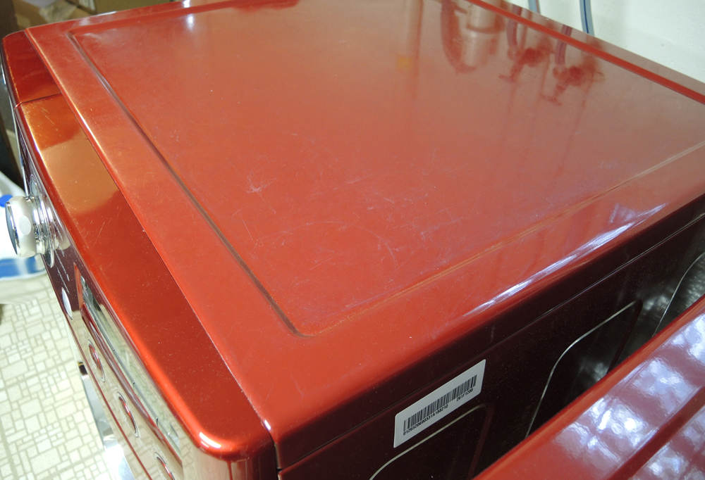 LG Cherry Red Front Loading HE Washer and Dryer Set