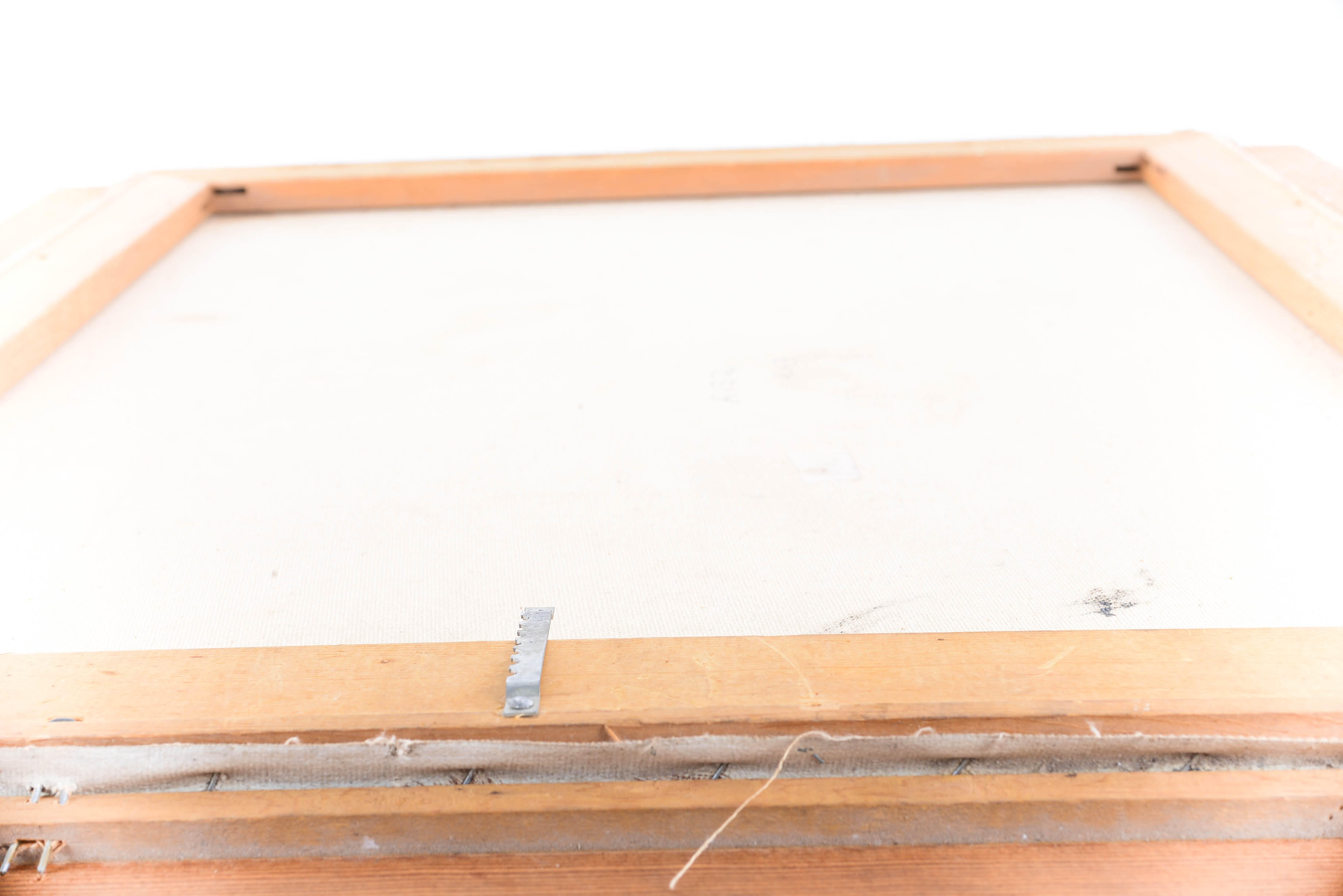 Signed Cowboy and Winchester Oil Painting