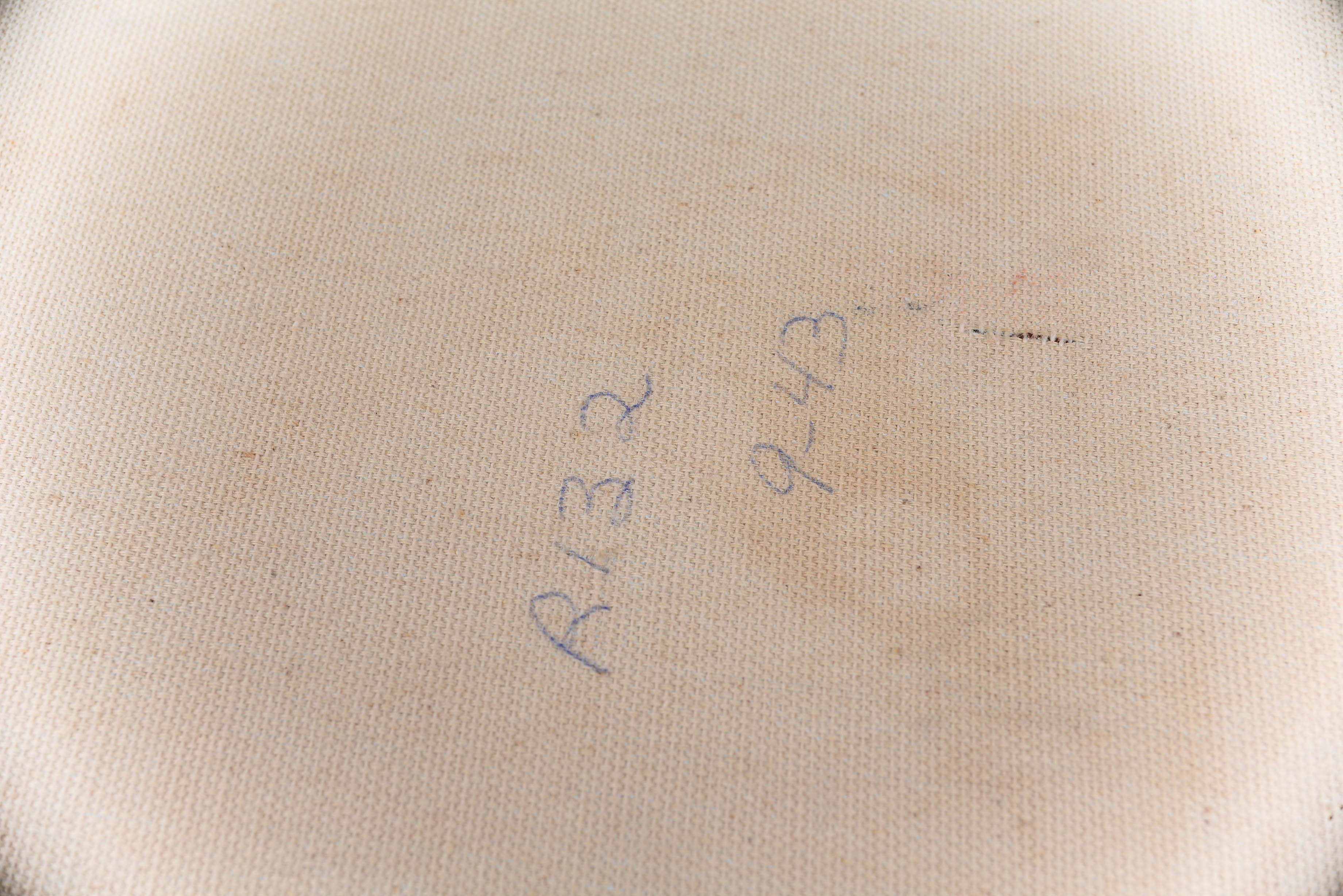 Signed Cowboy and Winchester Oil Painting