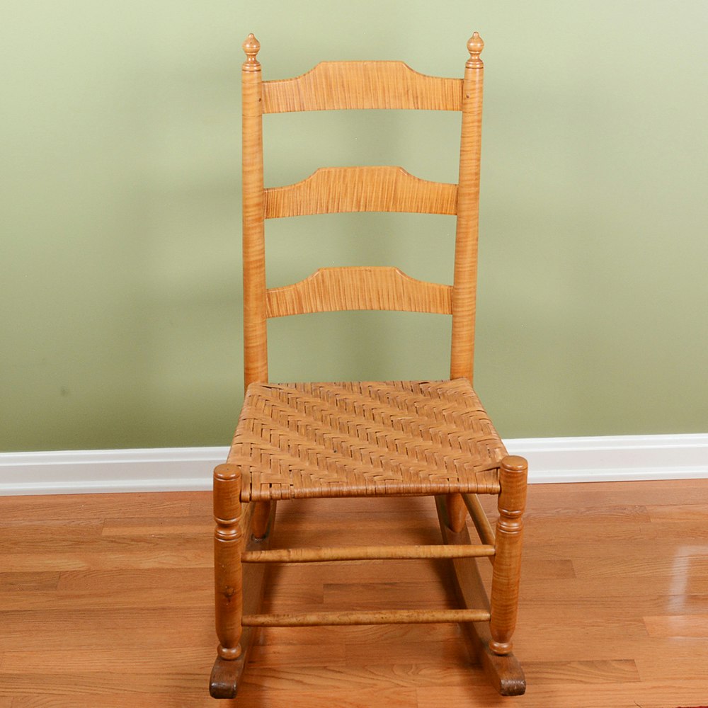Tiger Maple Rocking Chair | EBTH