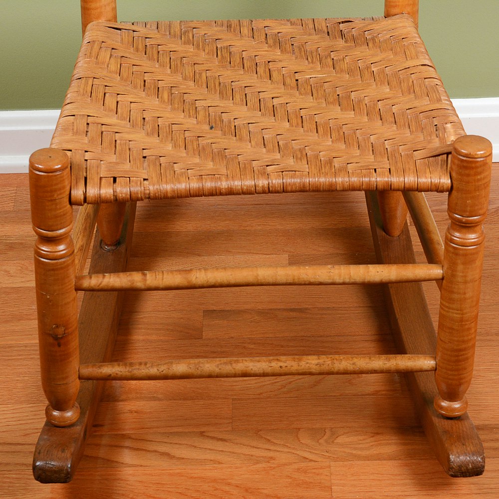 Tiger Maple Rocking Chair | EBTH
