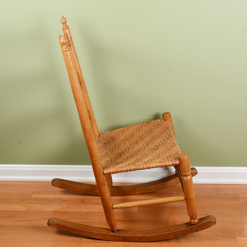 Tiger Maple Rocking Chair | EBTH