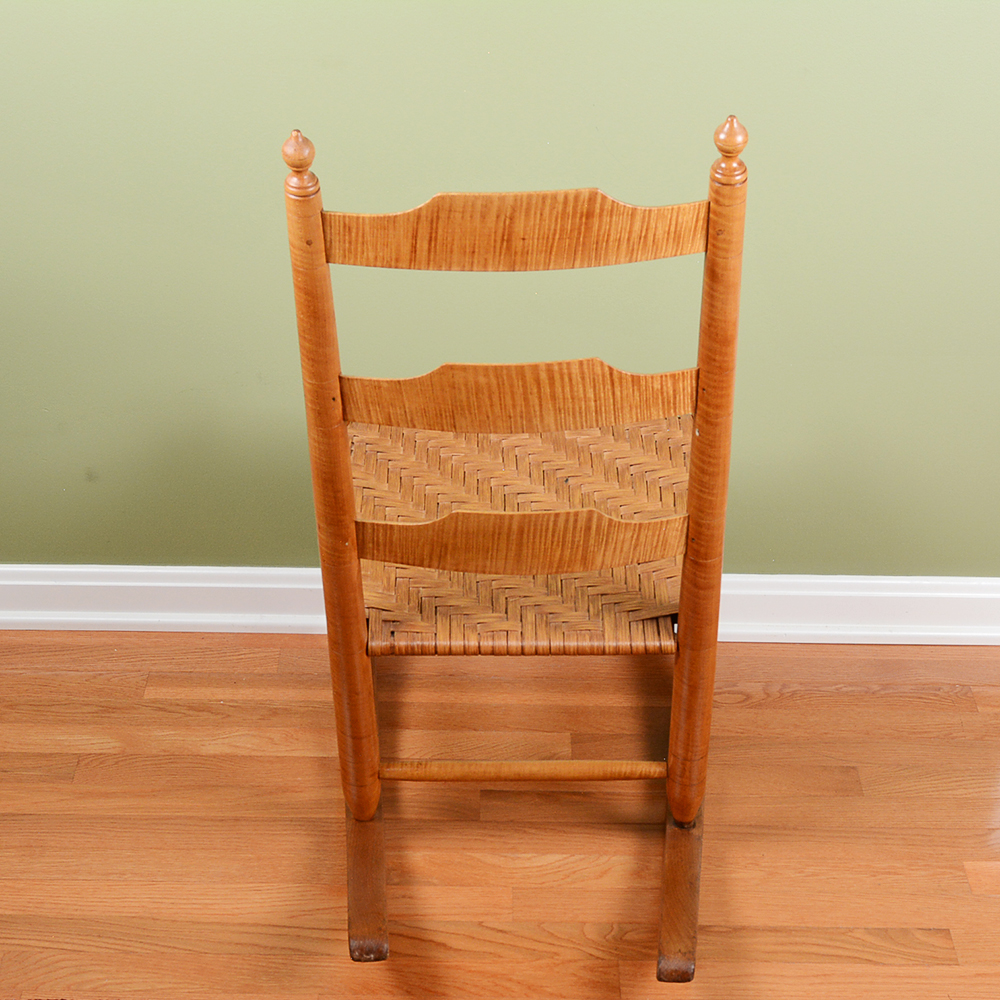 Tiger Maple Rocking Chair | EBTH
