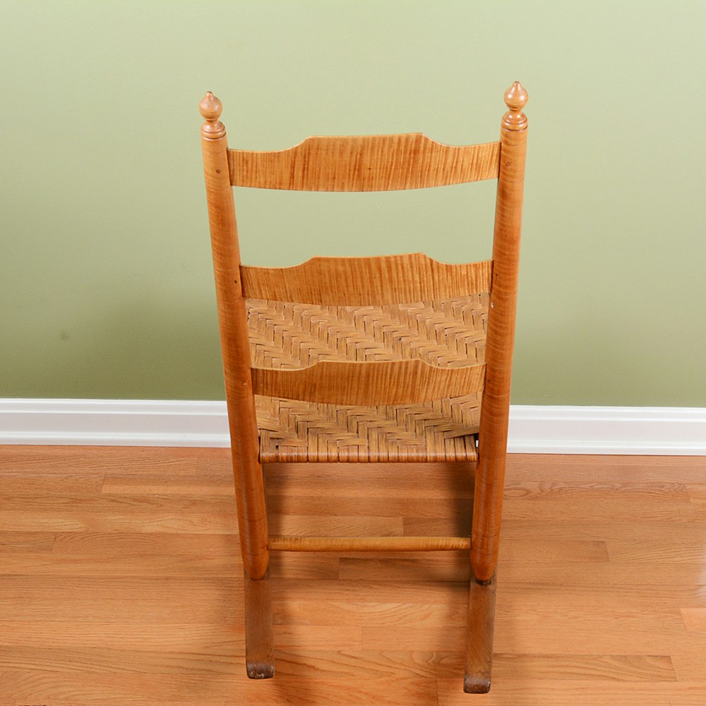 Tiger Maple Rocking Chair | EBTH