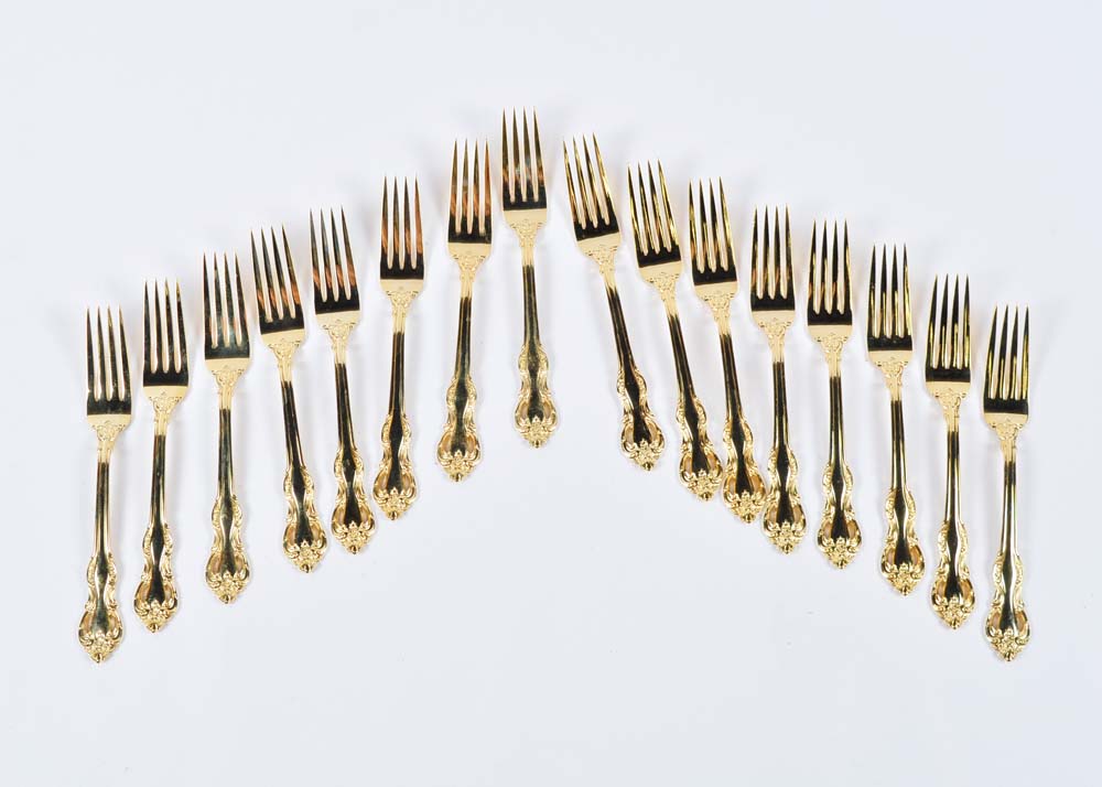 Retroneu Regence Gold Plated Flatware