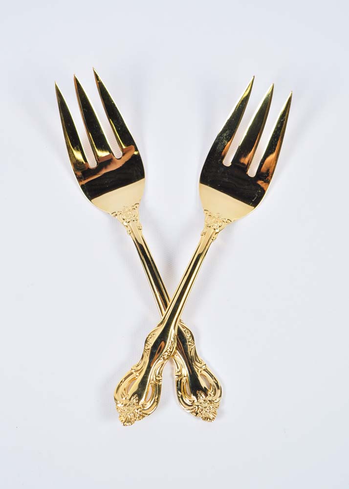Retroneu Regence Gold Plated Flatware