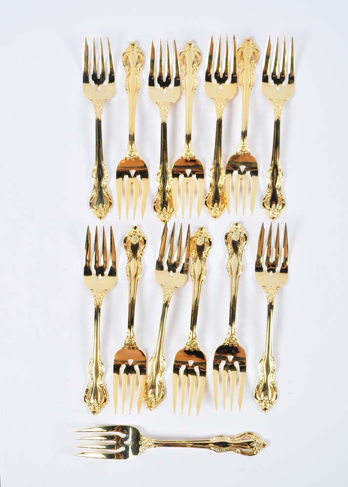 Retroneu Regence Gold Plated Flatware