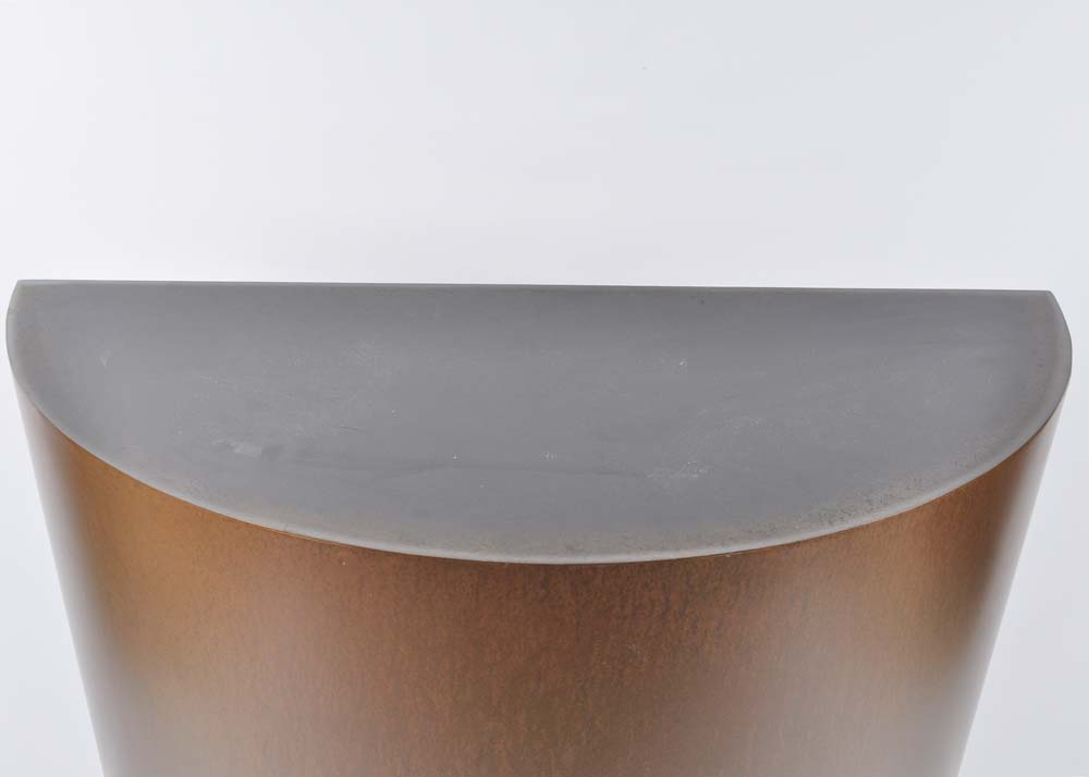 Half Round Modern Art Pedestal