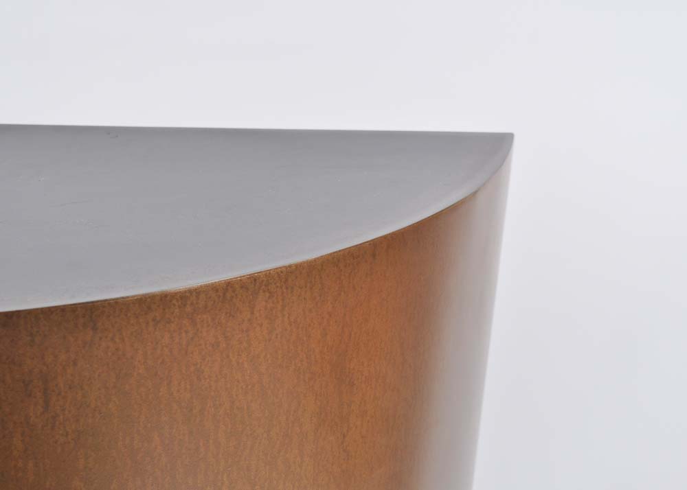 Half Round Modern Art Pedestal