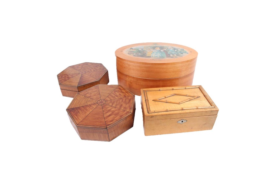 Assorted Wooden Trinket Boxes