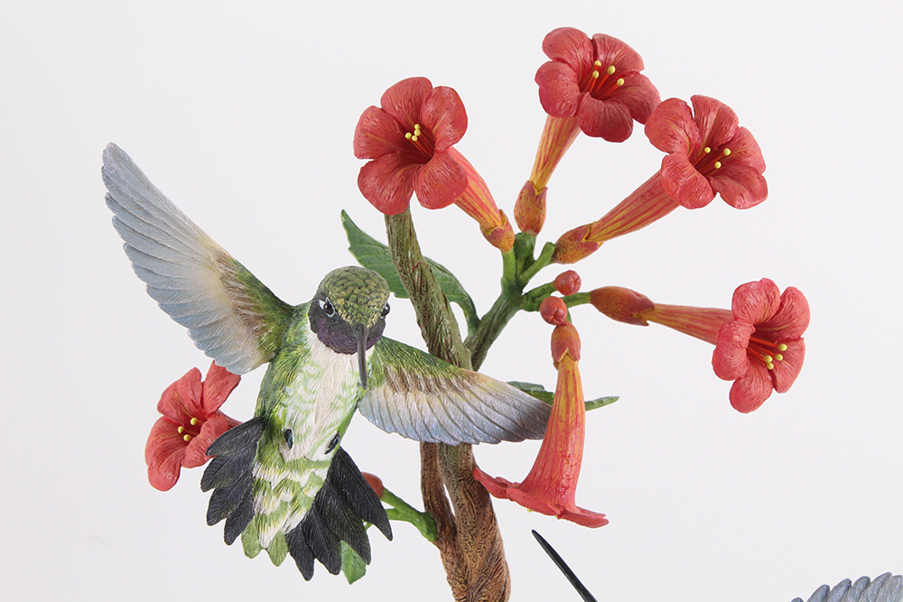 Complete Danbury Mint Hand Painted "Garden Treasures: Hummingbirds" Collection