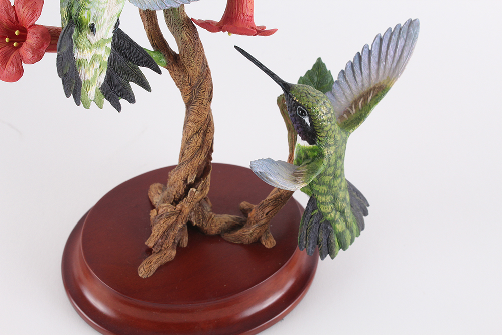 Complete Danbury Mint Hand Painted "Garden Treasures: Hummingbirds" Collection