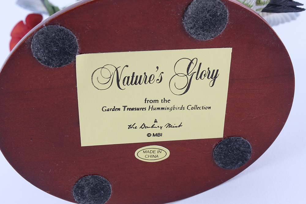 Complete Danbury Mint Hand Painted "Garden Treasures: Hummingbirds" Collection