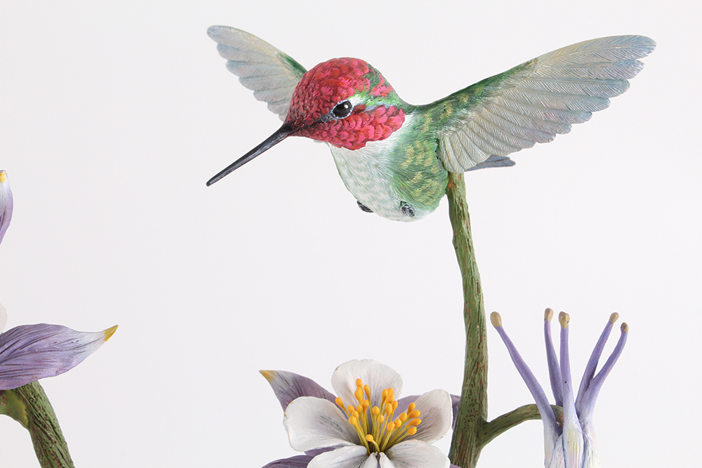 Complete Danbury Mint Hand Painted "Garden Treasures: Hummingbirds" Collection