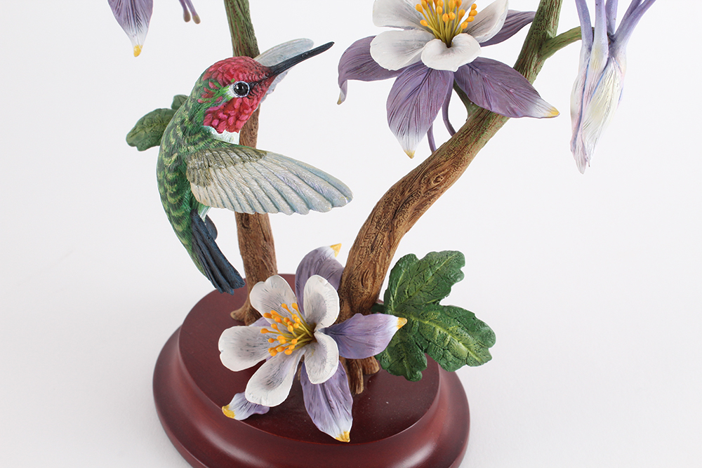 Complete Danbury Mint Hand Painted "Garden Treasures: Hummingbirds" Collection