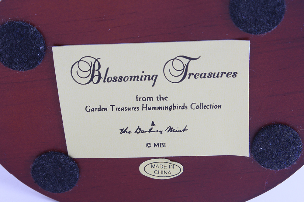 Complete Danbury Mint Hand Painted "Garden Treasures: Hummingbirds" Collection