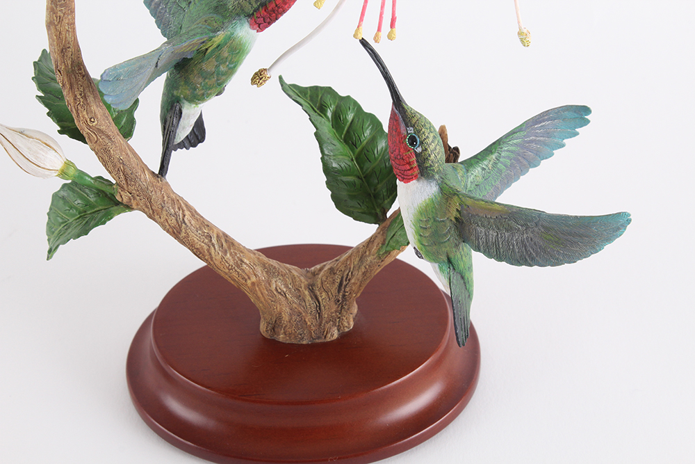 Complete Danbury Mint Hand Painted "Garden Treasures: Hummingbirds" Collection