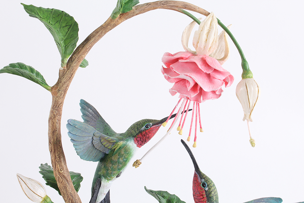 Complete Danbury Mint Hand Painted "Garden Treasures: Hummingbirds" Collection