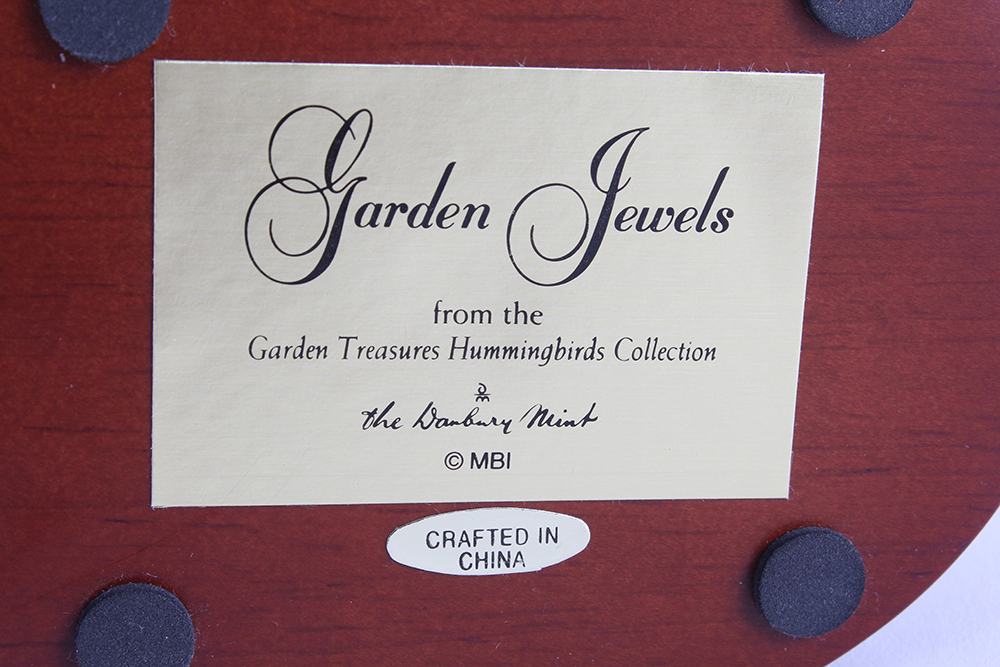 Complete Danbury Mint Hand Painted "Garden Treasures: Hummingbirds" Collection